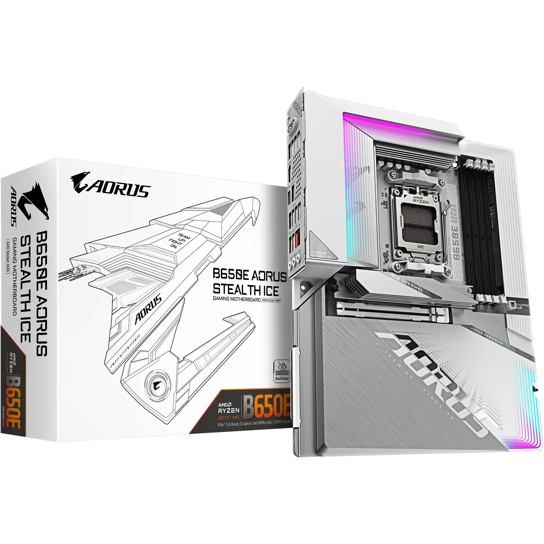 

Материнская плата AORUS B650E Stealth Ice