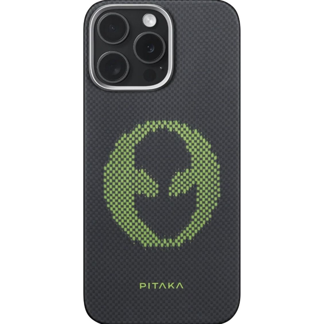 

Чехол Pitaka MagEZ Tactile Woven Aries для Apple iPhone 16 Pro Max Alien (KI1601ALP)