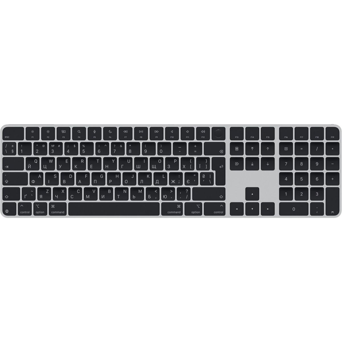 

Клавиатура Apple Magic Keyboard with Touch ID and Numeric Keypad Black (MXK83) Box