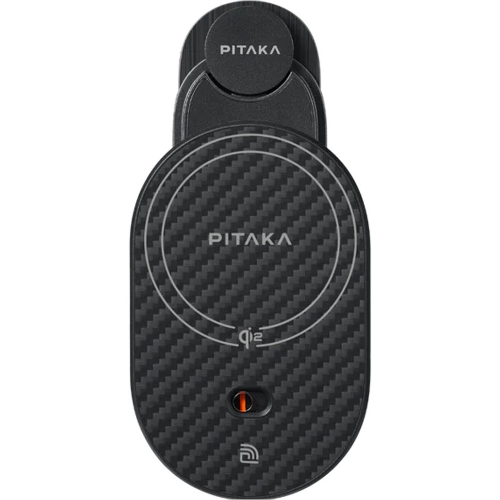 Автотримач із бездротовою зарядкою Pitaka MagEZ Car Mount Pro 2 Qi2 Car Vent (CM2402N) 