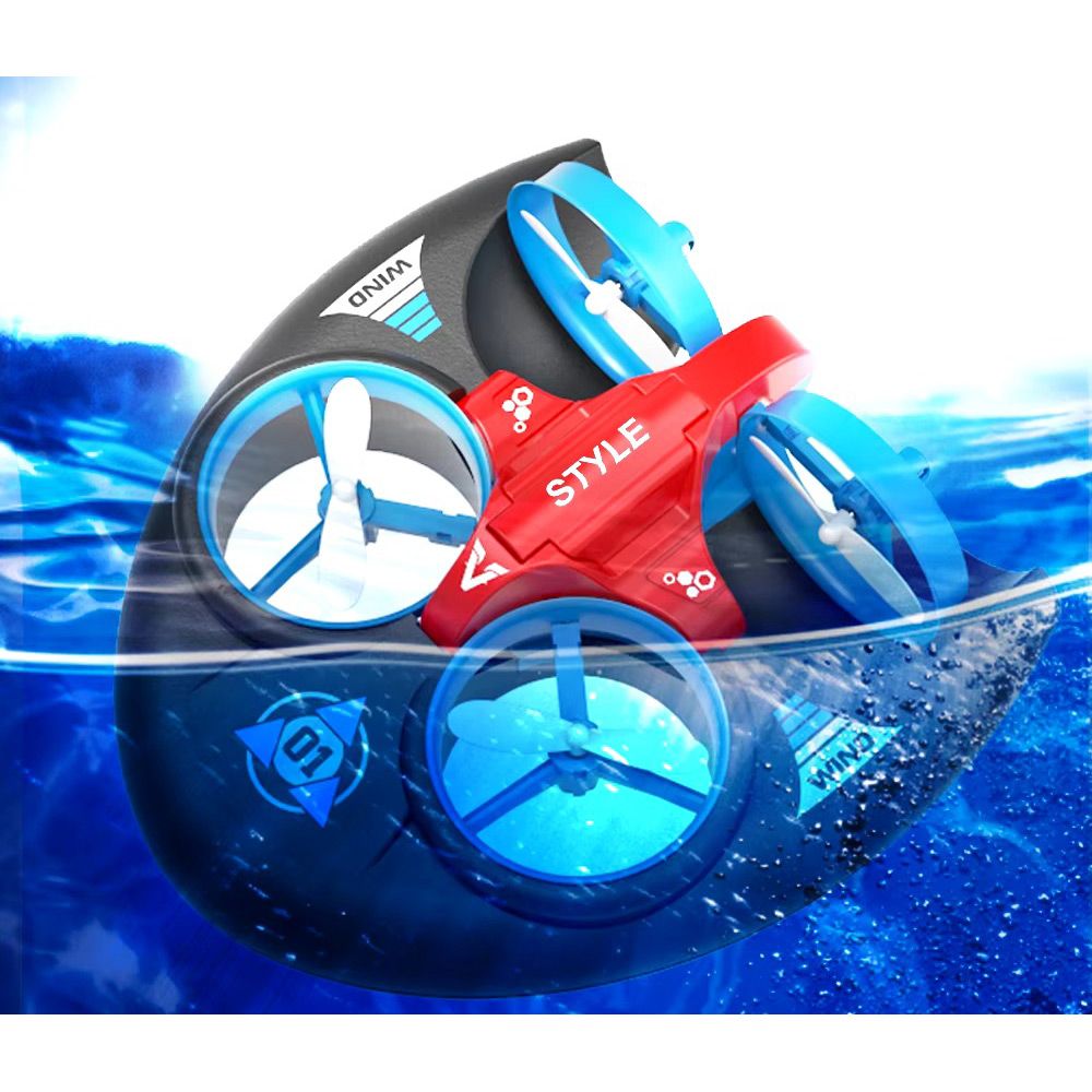 Квадрокоптер JJRC H101 Vehicle Drone Boat 3in1 Blue-Grey