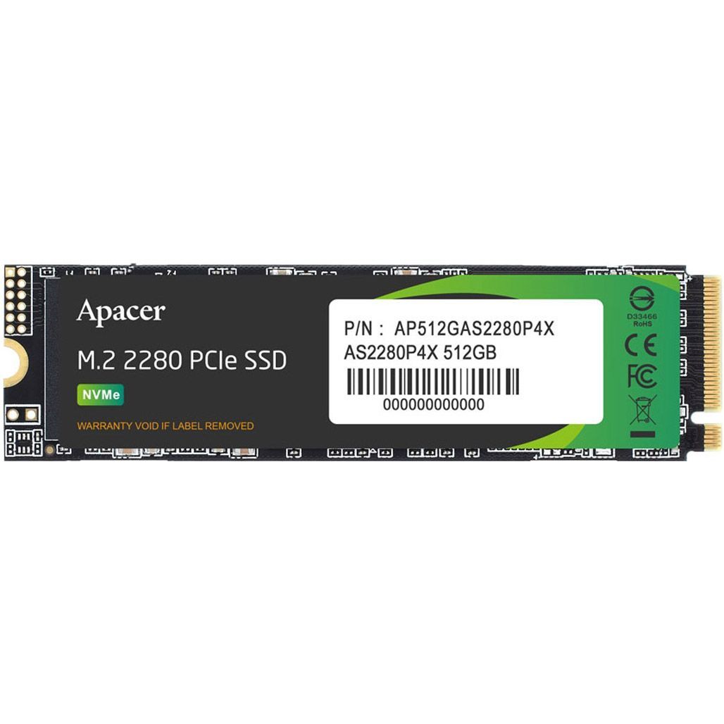 

SSD накопичувач Apacer AS2280P4X 512GB (AP512GAS2280P4X-1)