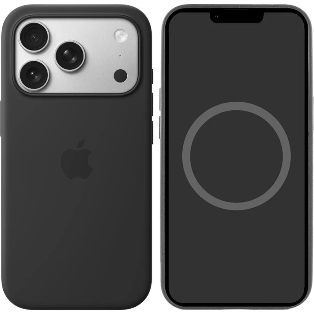 

Чохол Silicone Case with Button, Animation & MagSafe для Apple iPhone 17 Pro Max Black AAA
