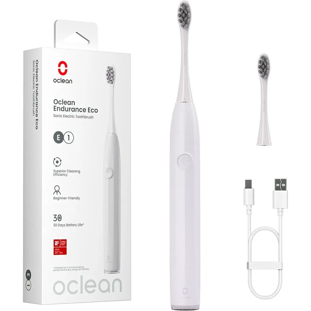 

Электрическая зубная щетка Oclean Endurance Eco Electric Toothbrush White
