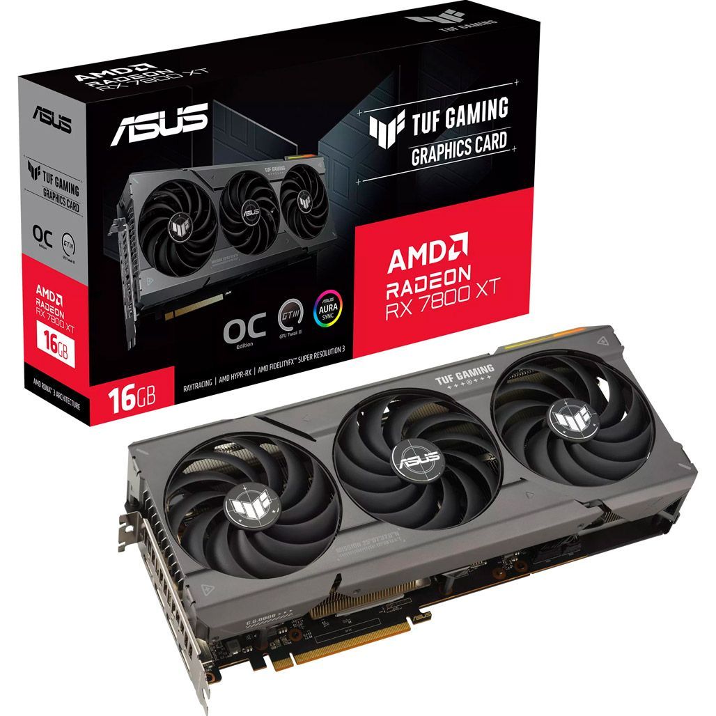 

Відеокарта Asus TUF Gaming Radeon RX 7800 XT OC Edition 16GB (90YV0JJ0-M0NA00)