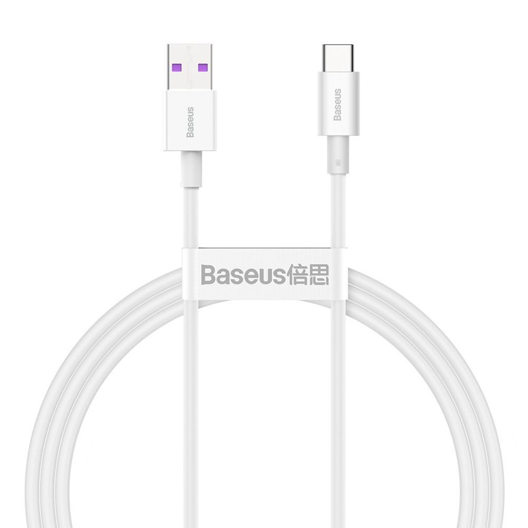 

Кабель Baseus Superior Series Fast Charging USB to USB-C 66W 1m (CATYS-02) White