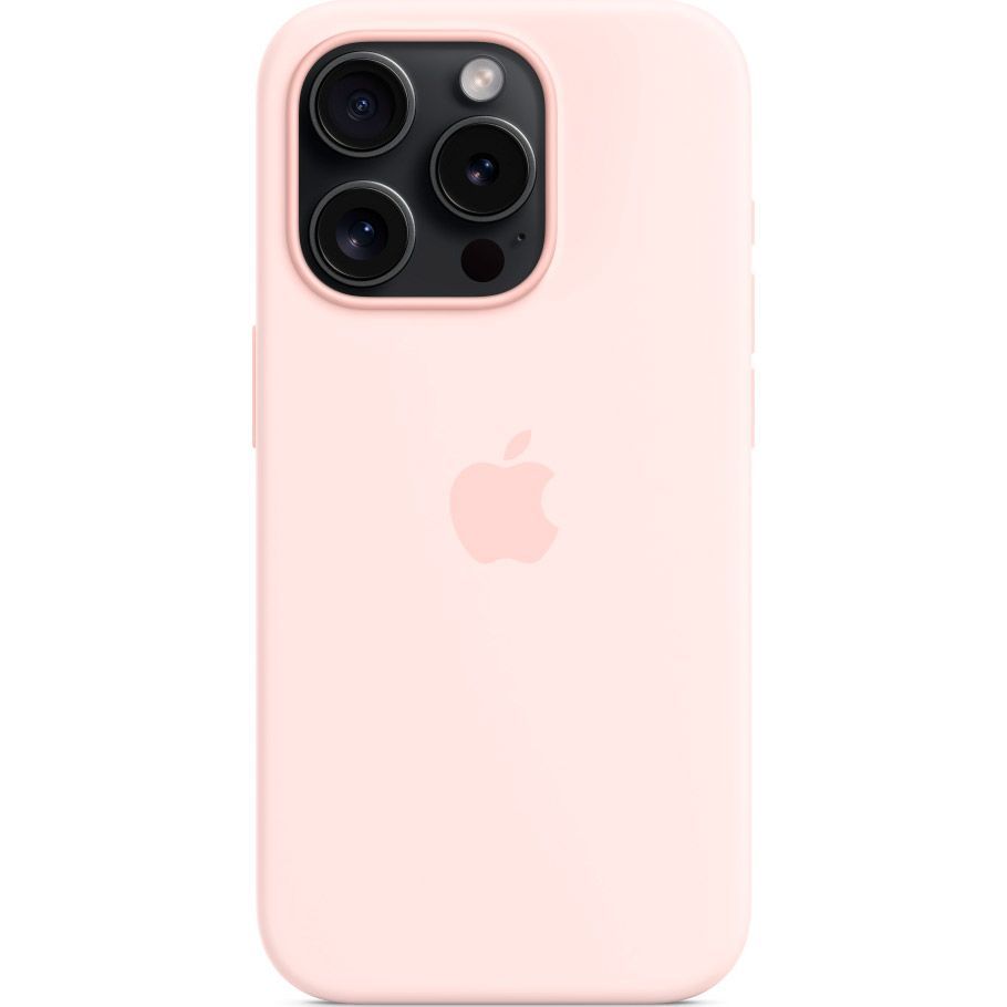 Чохол Apple Silicone Case with MagSafe для iPhone 15 Pro Light Pink (MT1F3ZM/A)