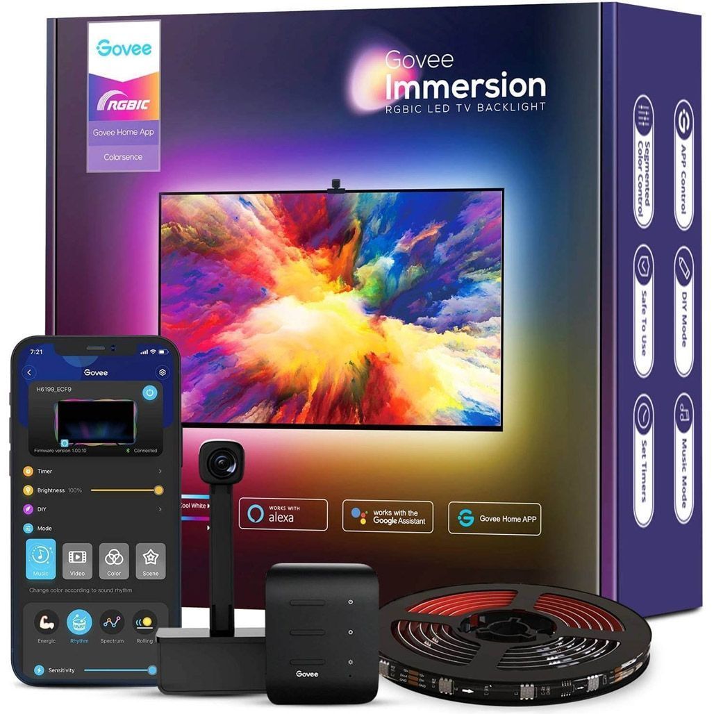

Світлодіодна стрічка для підсвічування телевізора Govee Immersion RGBIC LED TV Backlight 55-65"