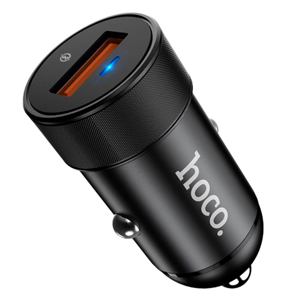 

Автомобільний зарядний пристрій Hoco Z32A QC3.0 4A + microUSB Cable (Black)
