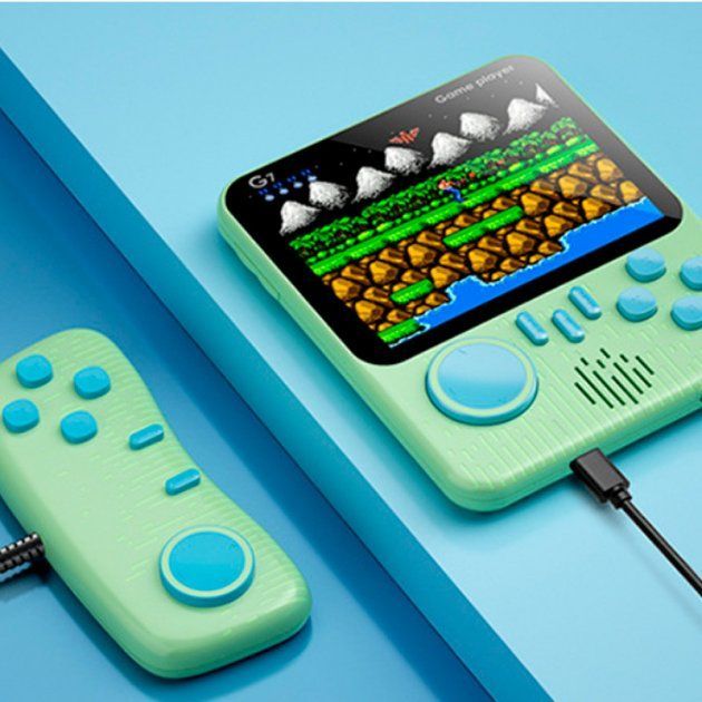 Ретро игровая приставка SUP G7 Game Box Portable 666 in 1 AV (Green) [74651] 