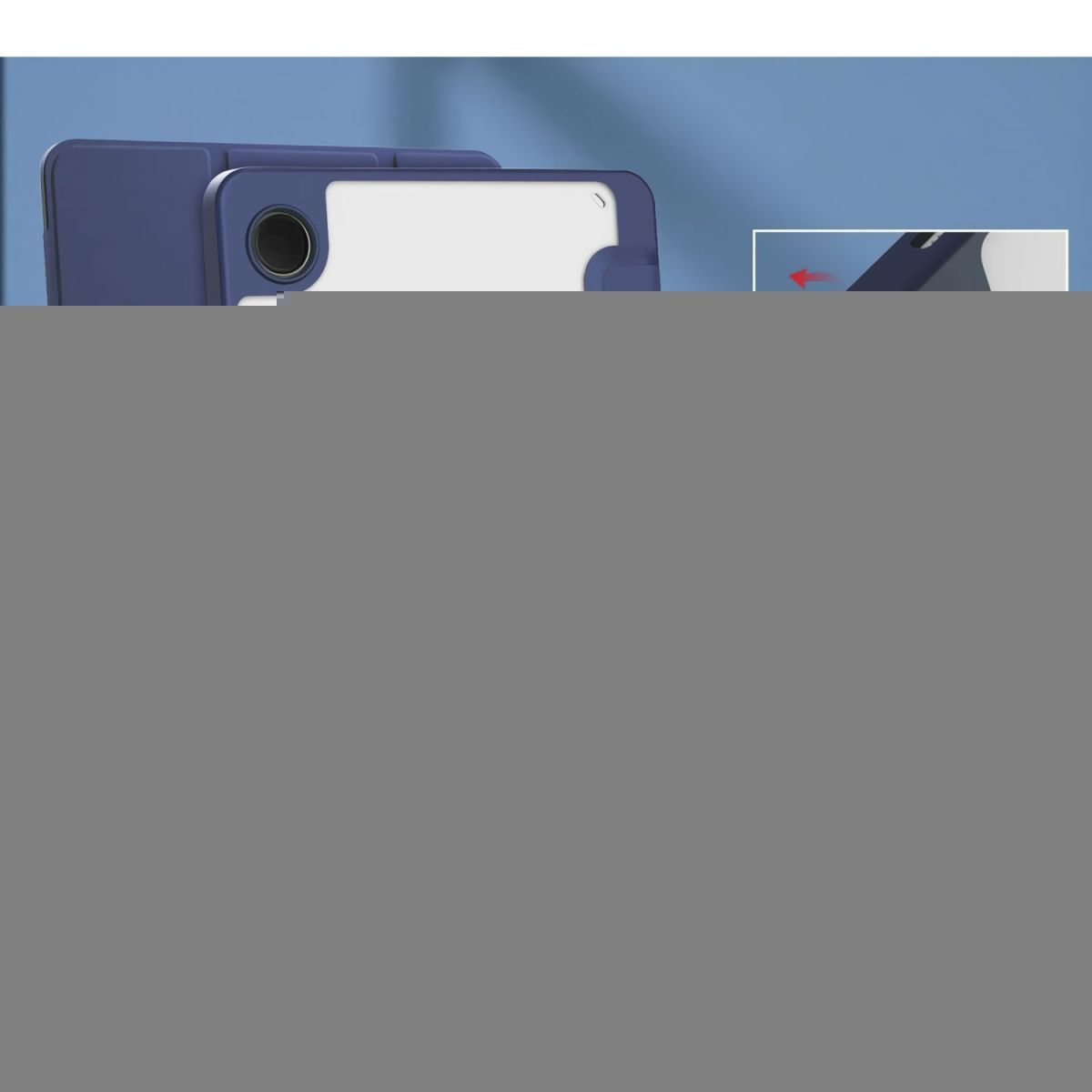 Чохол BeCover Smart Case для Samsung Galaxy Tab A9 SM-X115 Dark Blue (710356) 