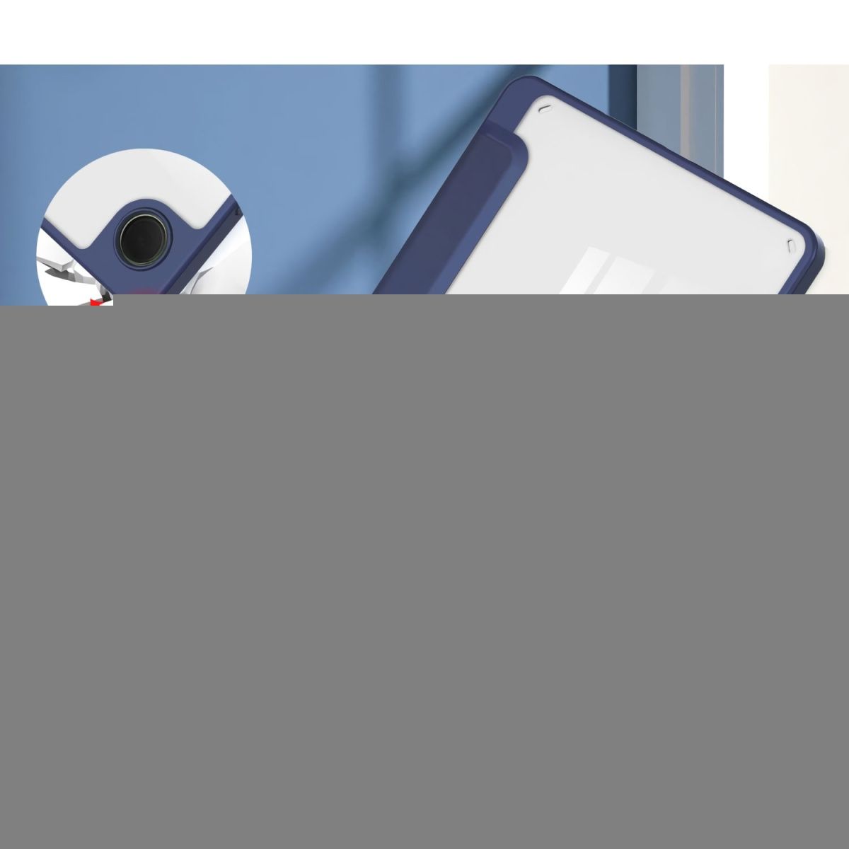 Чохол BeCover Smart Case для Samsung Galaxy Tab A9 SM-X115 Dark Blue (710356) 