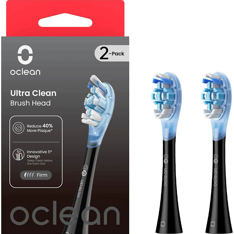 Насадка для зубной щетки Oclean UC02 B02 Ultra Clean Brush Head Black 2 шт (6970810553543) 