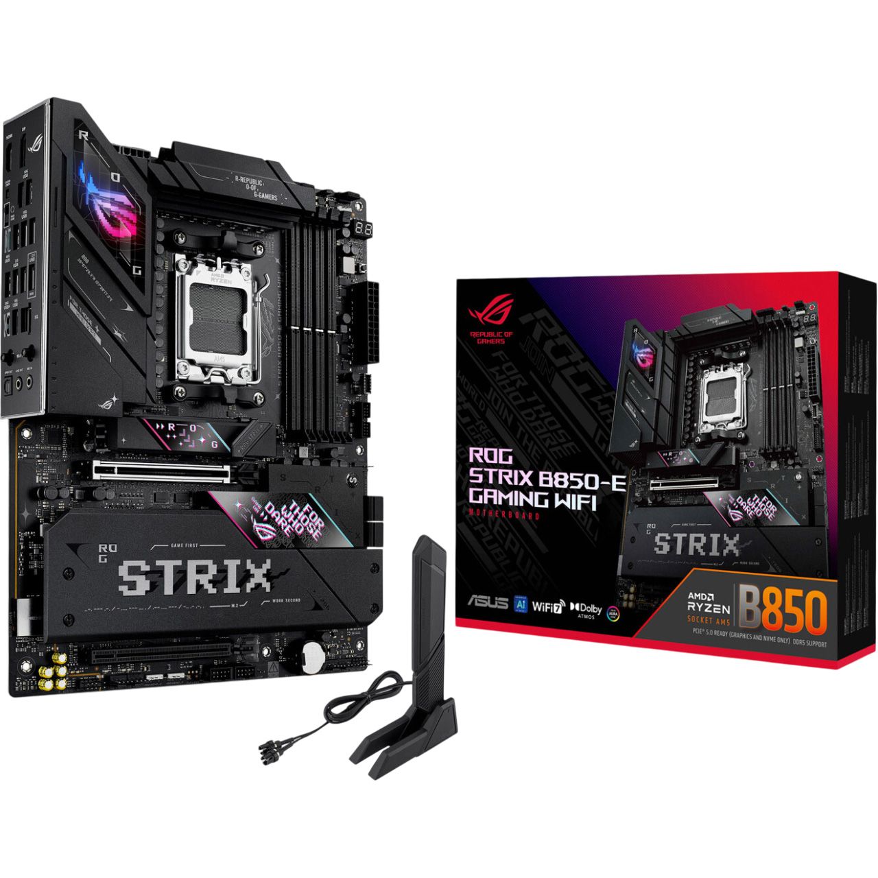 

Материнская плата Asus ROG Strix B850-E Gaming WIFI (90MB1J60-M0EAY0)