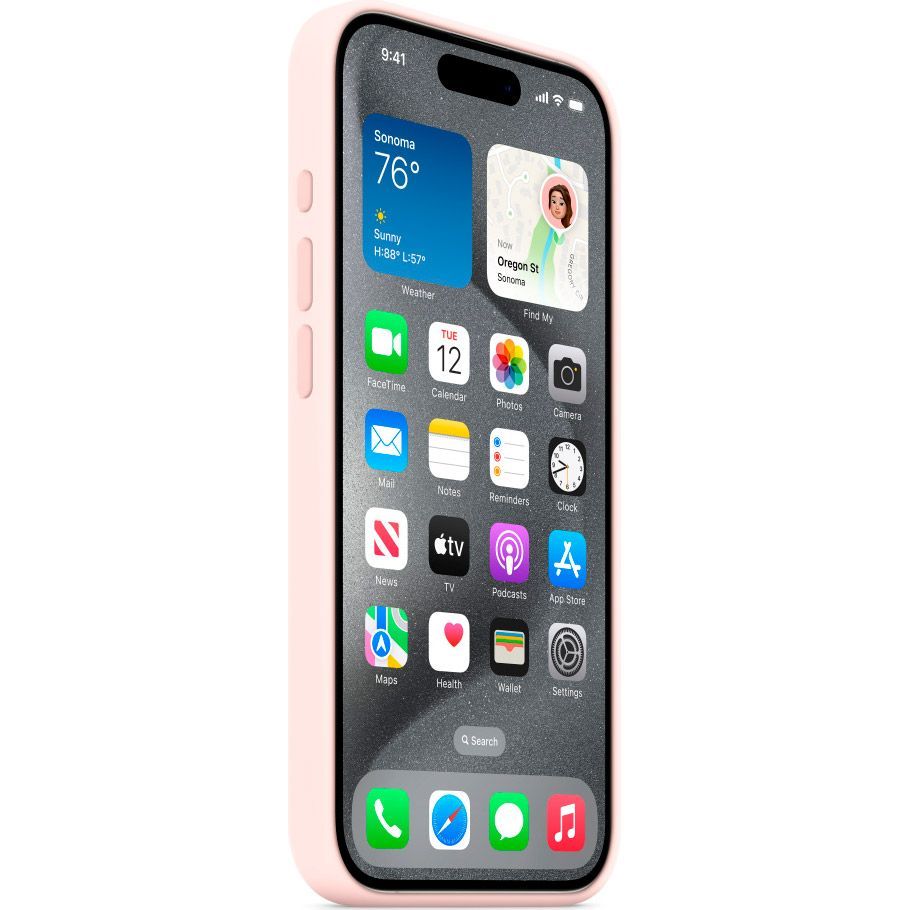 Чохол Apple Silicone Case with MagSafe для iPhone 15 Pro Light Pink (MT1F3ZM/A)
