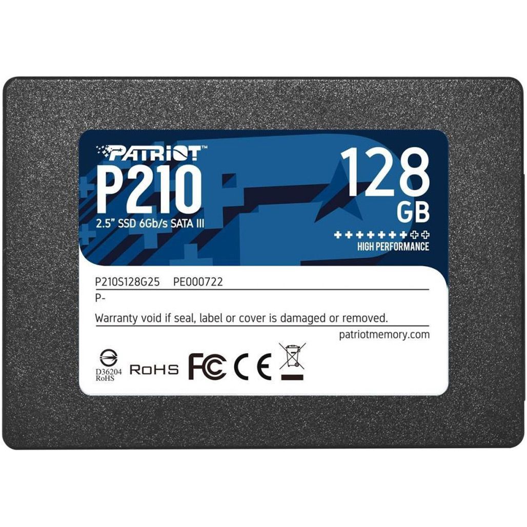 

SSD накопитель Patriot P210 128GB (P210S128G25)