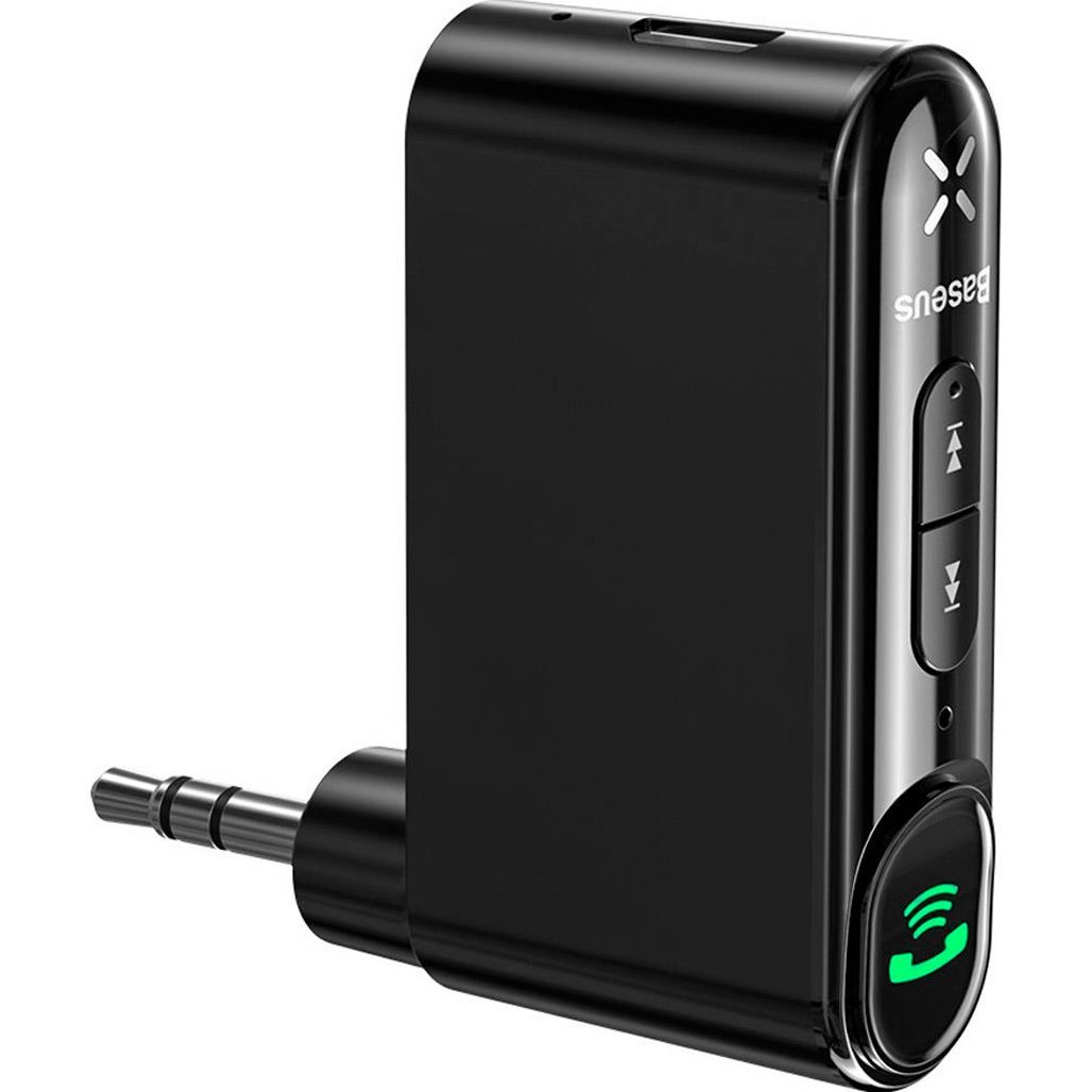 

Bluetooth аудио адаптер Baseus BSBA-02 AUX Wireless Audio Receiver Black (WXQY010001)