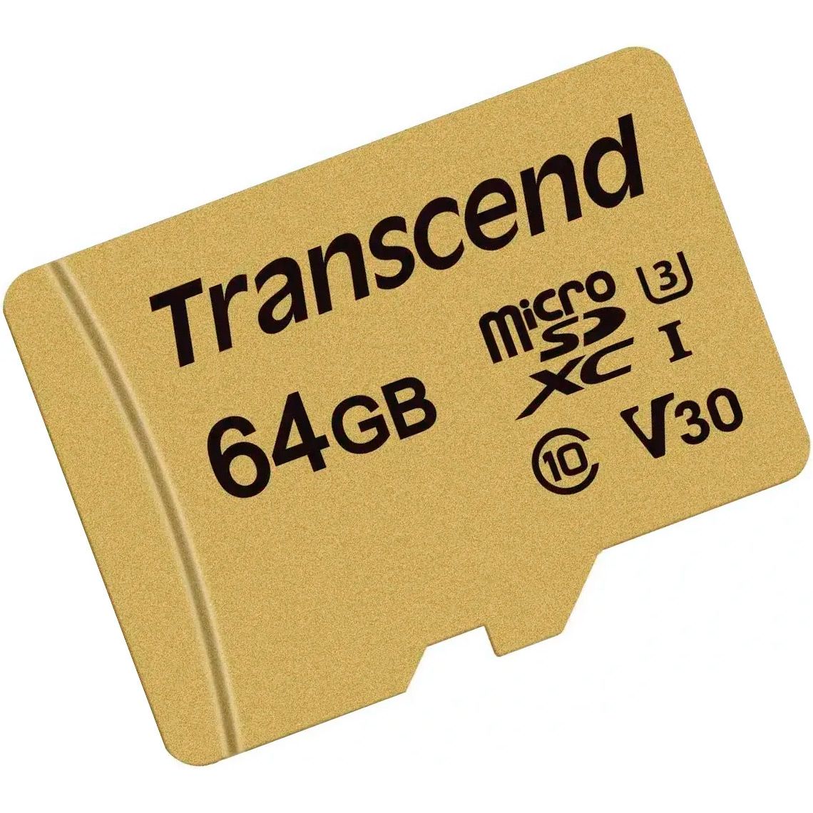 Карта пам`яті Transcend microSDXC 500S 64GB UHS-I U3 Class 10 + SD-adapter (TS64GUSD500S)