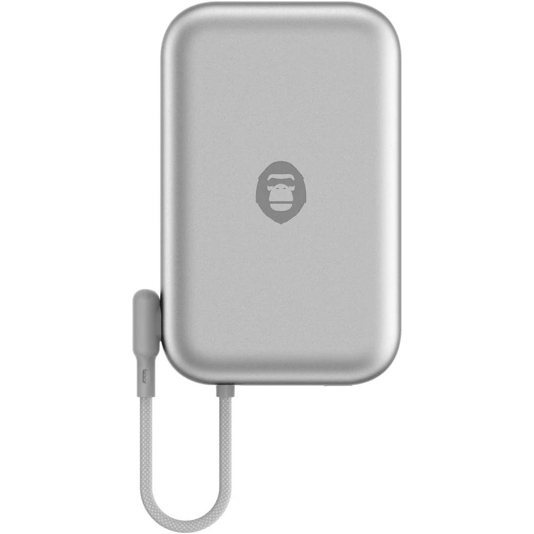 

Зовнішній акумулятор Blueo Space Capsule Magnetic Wireless Power Bank 10000mAh 20W Silver Titanium (BL039-SLT)