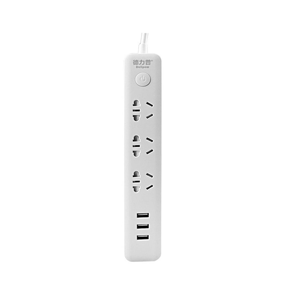 

Удлинитель Xiaomi Delipow Power Strip (3 розетки; 3 USB) 5m White (DLP-C1133U5) [58252]