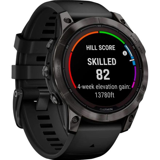 Смарт-часы Garmin Fenix 7 Pro Sapphire Solar Edition 47mm Carbon Gray DLC Titanium with Black Band (010-02777-10) [86523] 