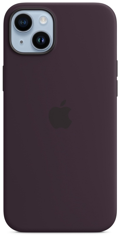 Чохол Apple Silicone Case with MagSafe для iPhone 14 (Elderberry) ААА
