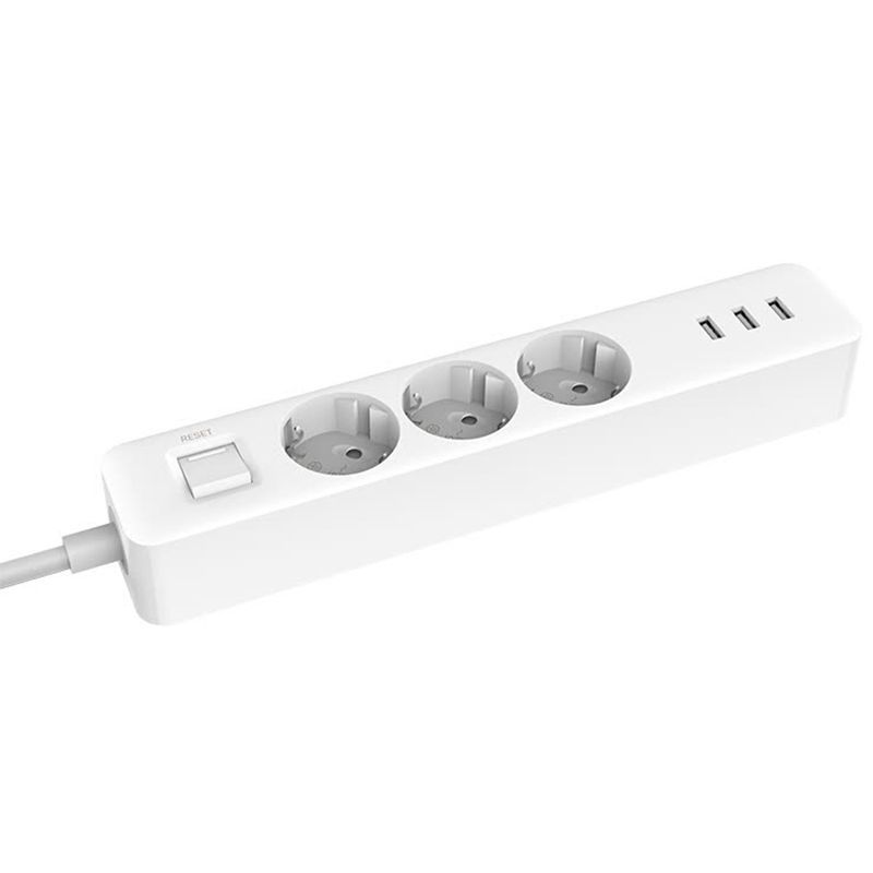 

Удлинитель Xiaomi Mi Power Strip 3 розетки + 3 USB (XMCXB04QM) [43666]