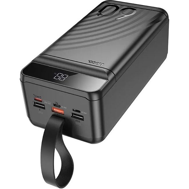 Зовнішній акумулятор Hoco Element J123C 60000mAh 22.5W Black