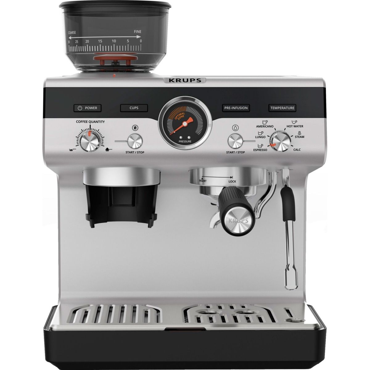 

Кофеварка рожковая Krups Precision+ XP804T