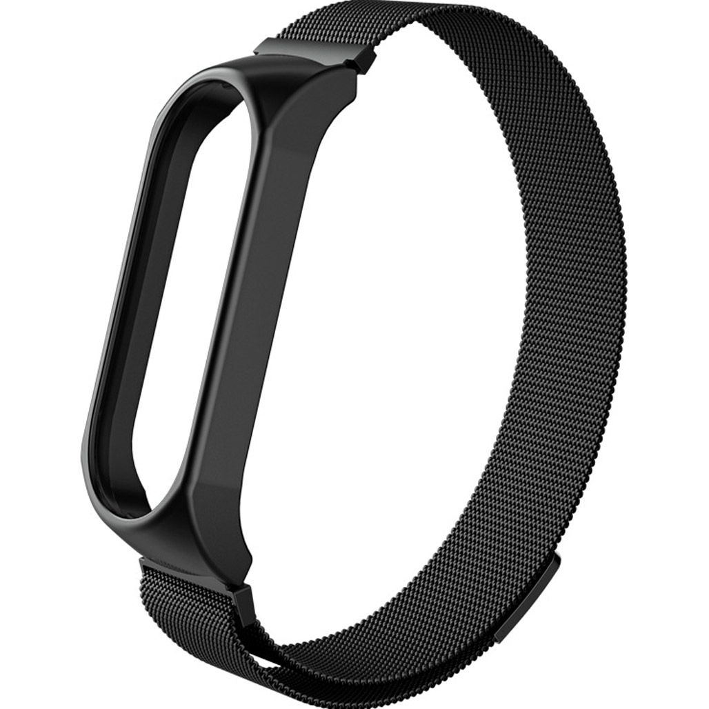 

Ремешок для фитнес-браслета Xiaomi Mi Band 7 Metal Milanese Magnetic Band Black