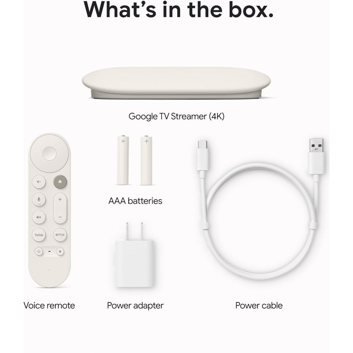 Медіаплеєр Google TV Streamer 4K Porcelain