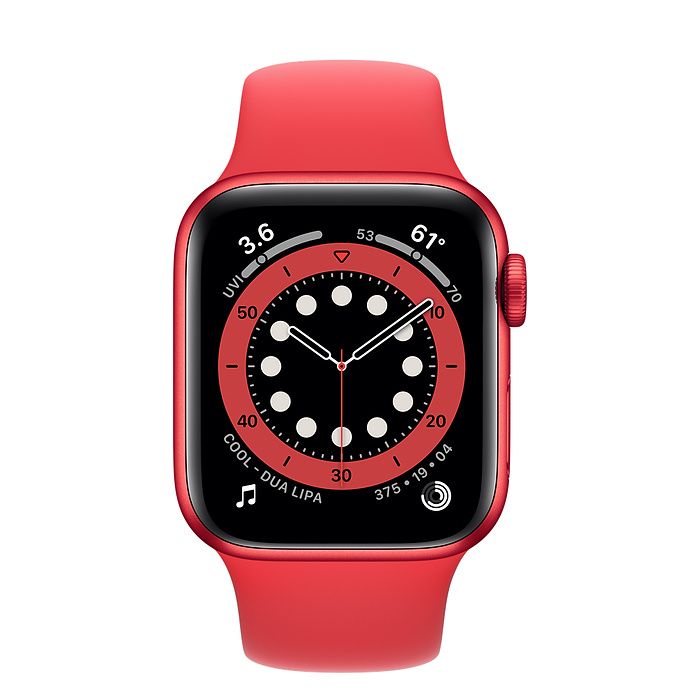 Смарт-часы Apple Watch Series 6 GPS 40mm (PRODUCT)RED Aluminum Case w. (PRODUCT)RED Sport B. (M00A3) [50371] 