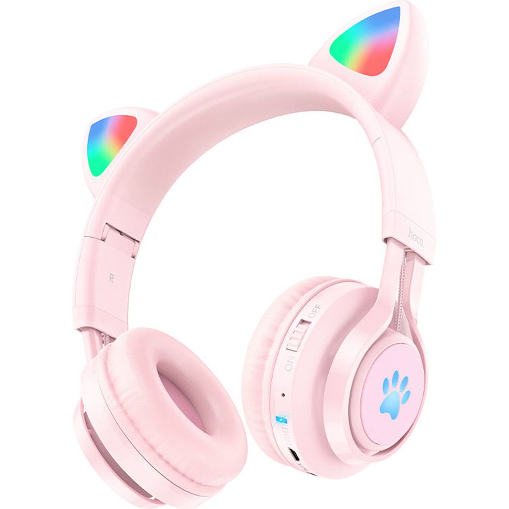 

Навушники Hoco W39 Cat Ear Stereo Bluetooth Headphones Pink (779243)