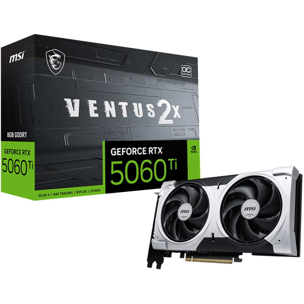

Відеокарта MSI GeForce RTX 5060 Ventus 2X OC 8G (G5060-8V2C) UA