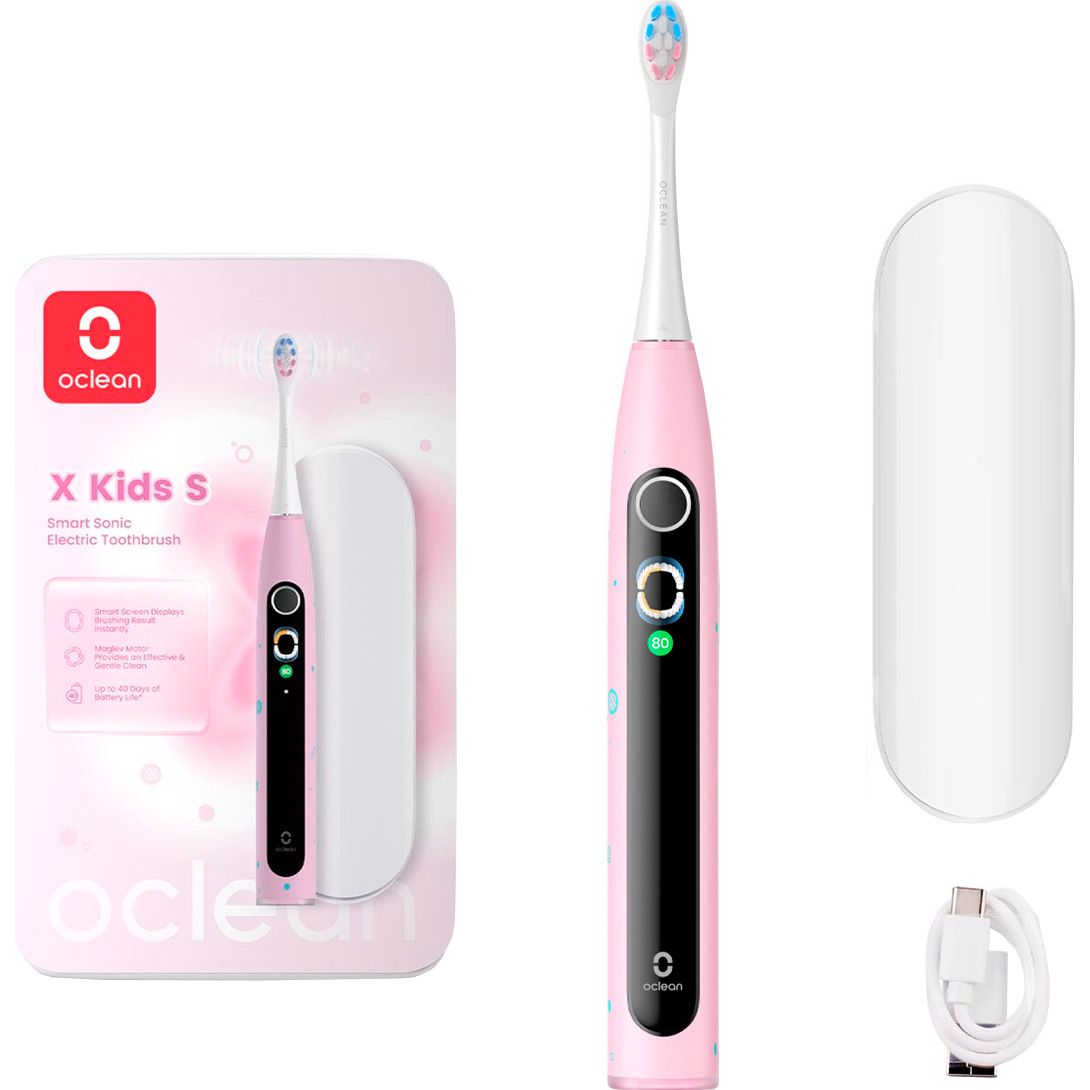 

Електрична зубна щітка Oclean X Kids Set Electric Toothbrush Pink (6970810557220)
