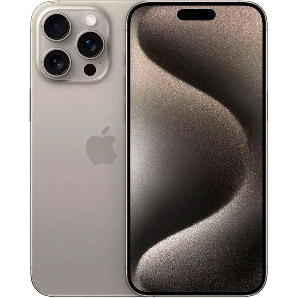 

Смартфон Apple iPhone 15 Pro Max 1TB eSIM Natural Titanium (MU6H3)
