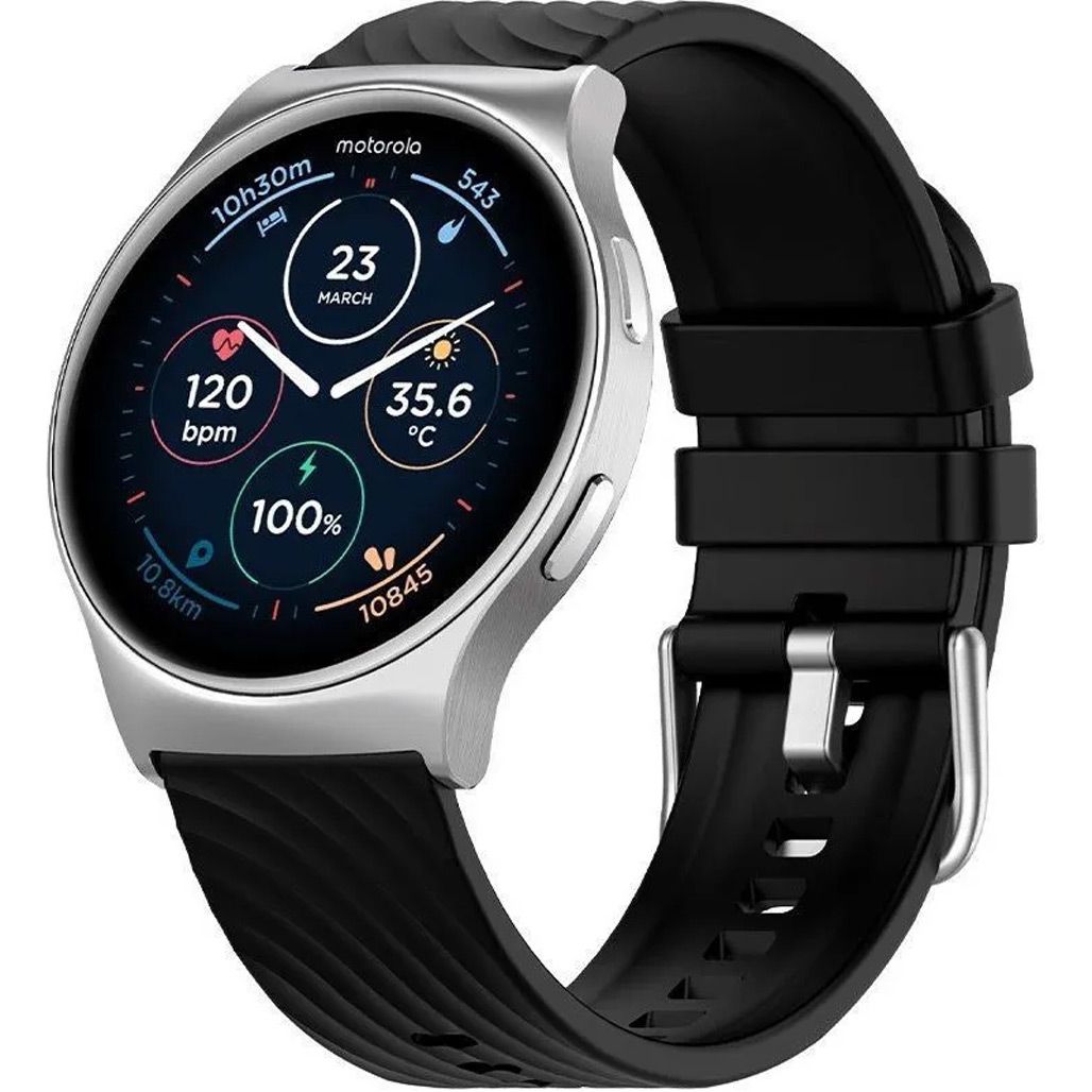 

Смарт-годинник Motorola Moto Watch 120 Glacier Silver (MOSWZ120-SL)