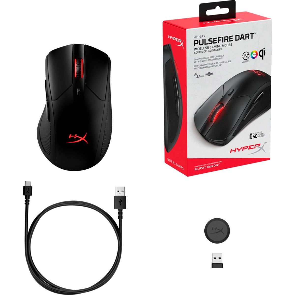 Миша HyperX Pulsefire Dart Wireless (4P5Q4AA)
