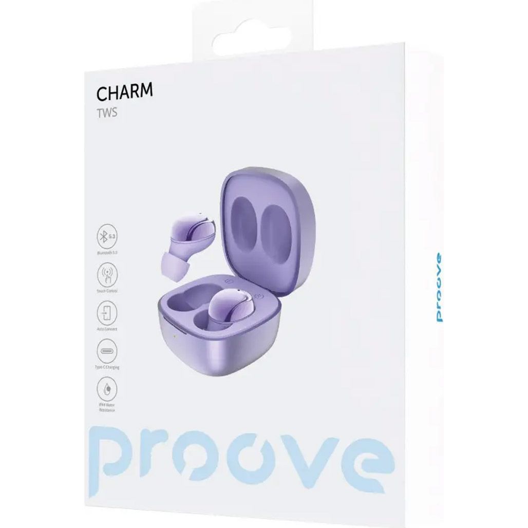 Навушники Proove Charm TWS Purple (TWCH00010009)
