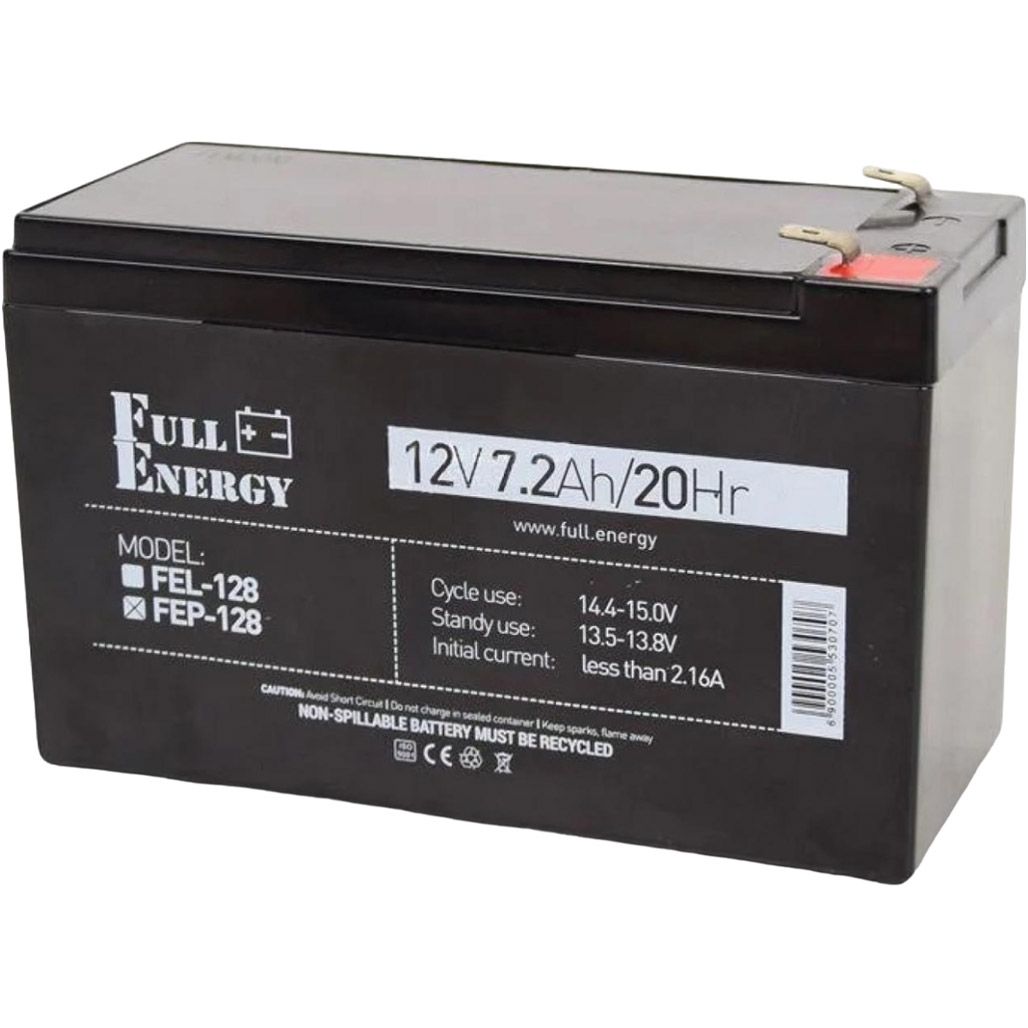

Акумулятор Full Energy FEP-1218 AGM 12V (12V/18Ah/216Wh)