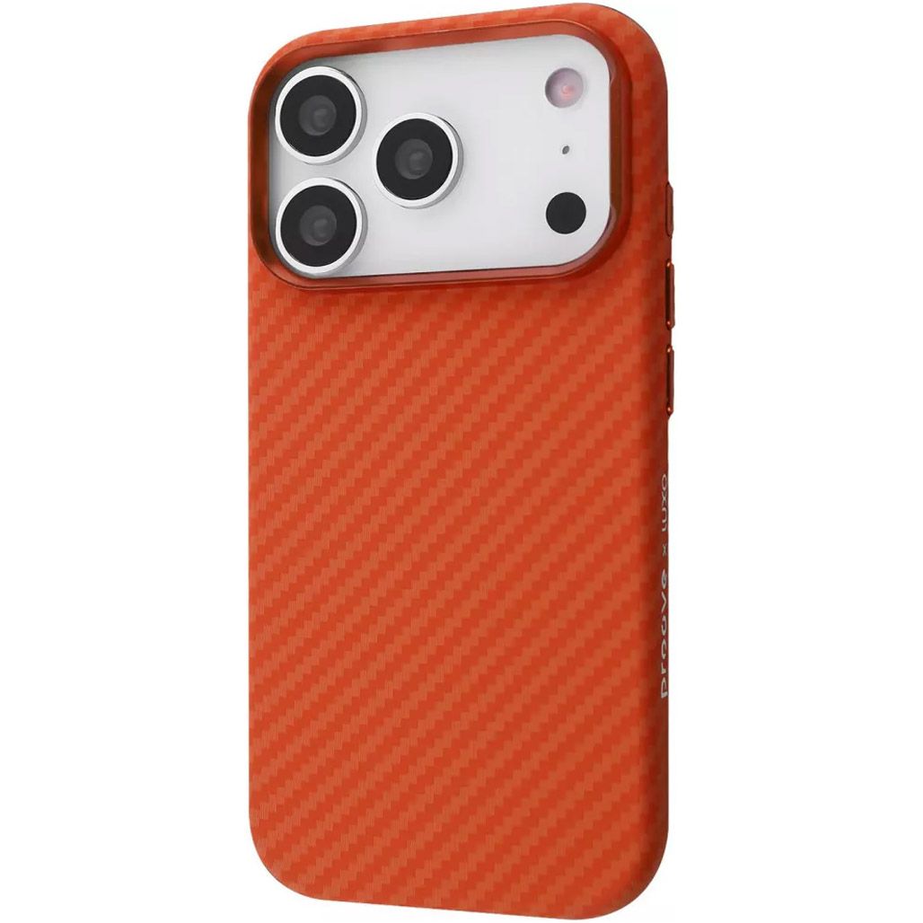 

Чехол Proove Gleam Case with Magnetic Ring для Apple iPhone 17 Pro Max Orange Fiber (PCGCIP17PM78)