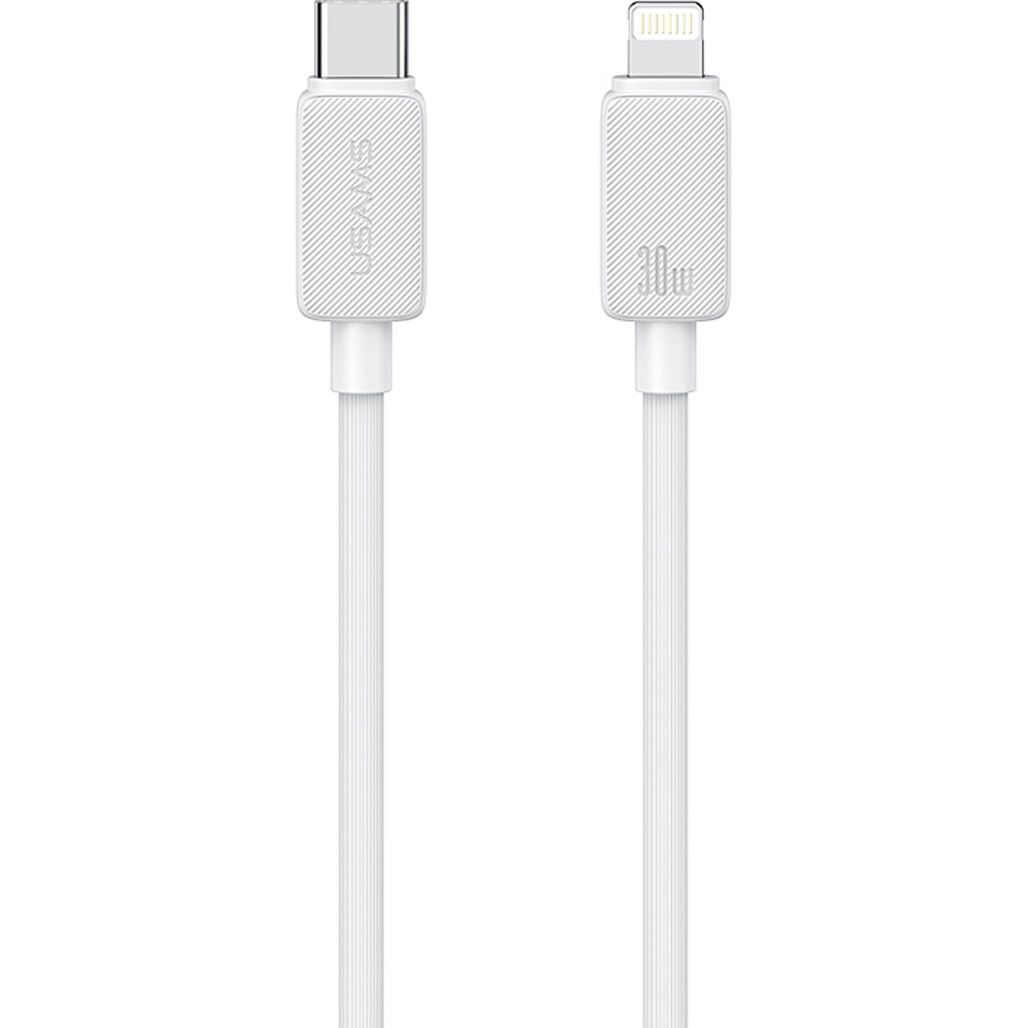 

Кабель Usams US-SJ692 USB-C-Lightning 1m White