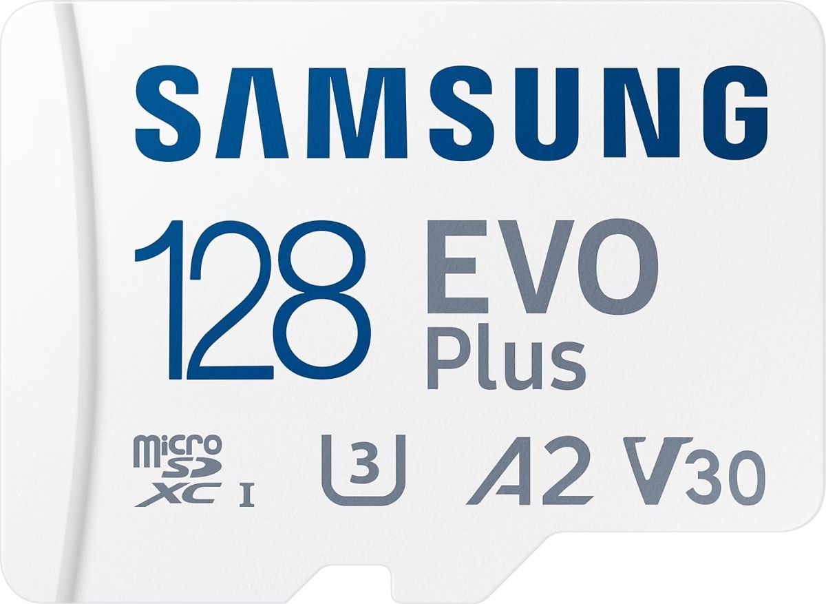 Карта пам`яті Samsung microSDXC EVO Plus 128GB UHS-I U3 V30 A2 + SD Adapter (MB-MC128KA)