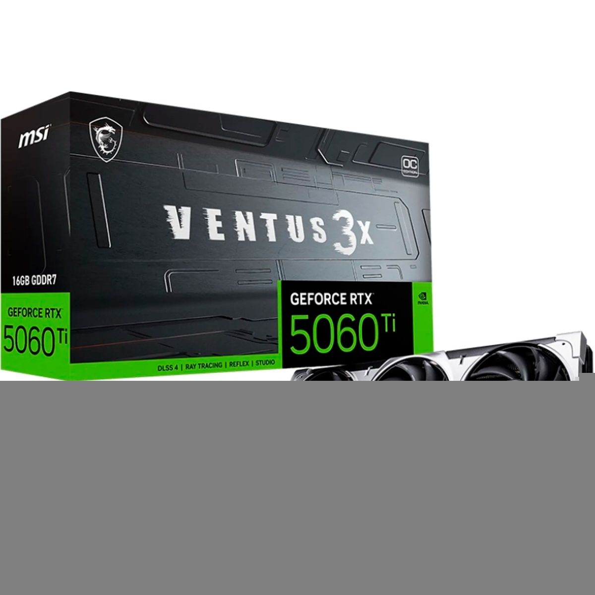 

Відеокарта MSI GeForce RTX 5060 Ti 16GB VENTUS 3X OC (G506T-16V3C) UA