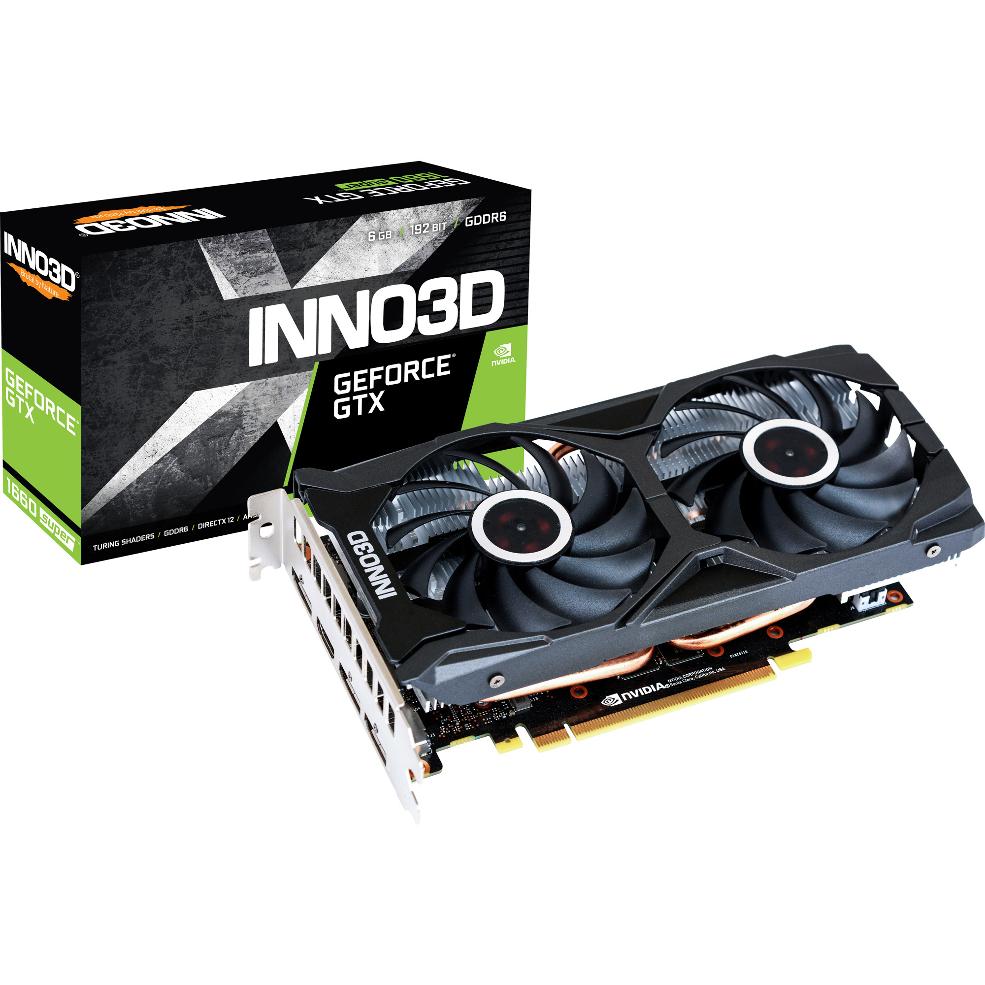

Відеокарта Inno3D GeForce GTX 1660 Super 6GB Twin X2 (N166S2-06D6-1712VA15L)