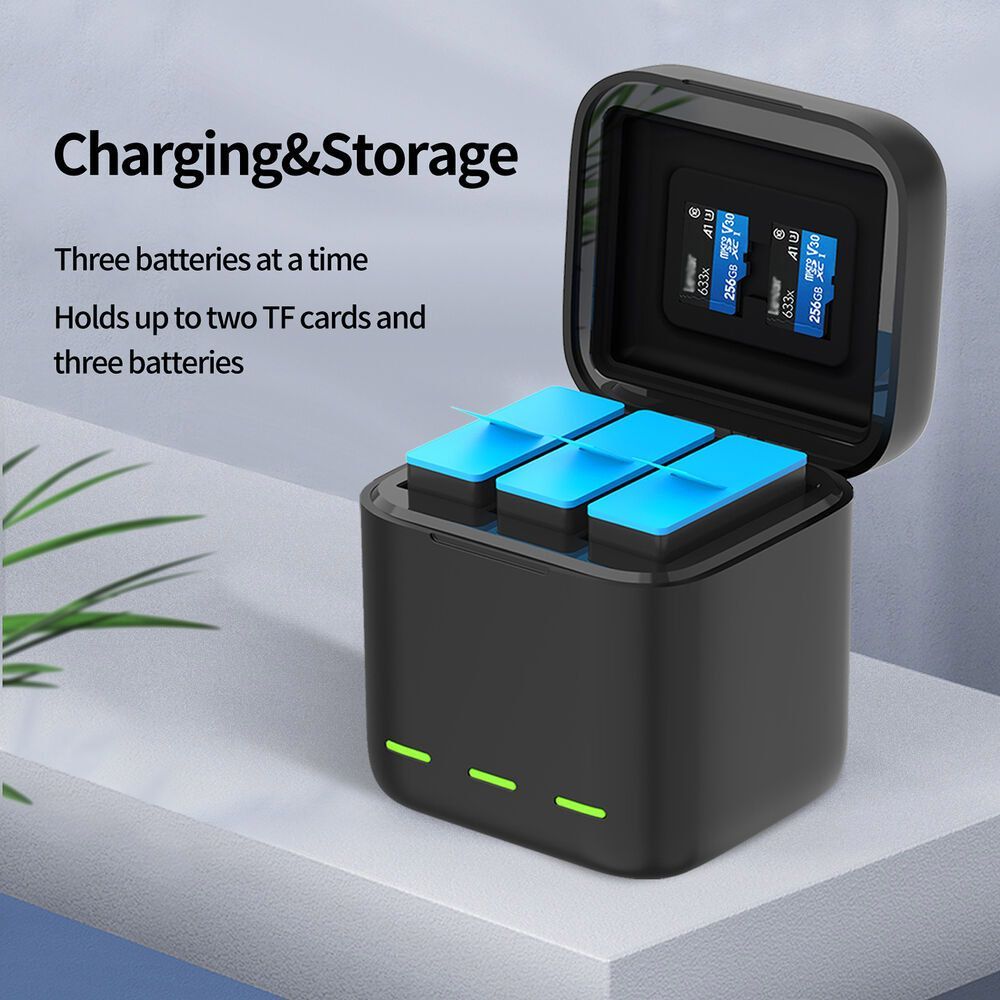 Зарядное устройство Telesin 3-Channel Battery Charger для Hero 9/10/11 (GP-BCG-901) [76677] 