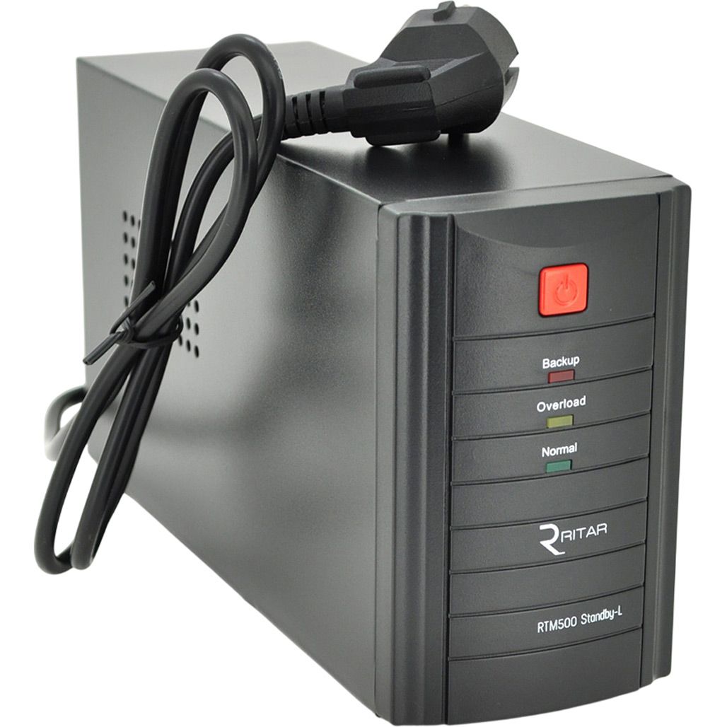 

Источник бесперебойного питания (ИБП) Ritar RTM500 (300W) Standby-L 12V (RTM500L)