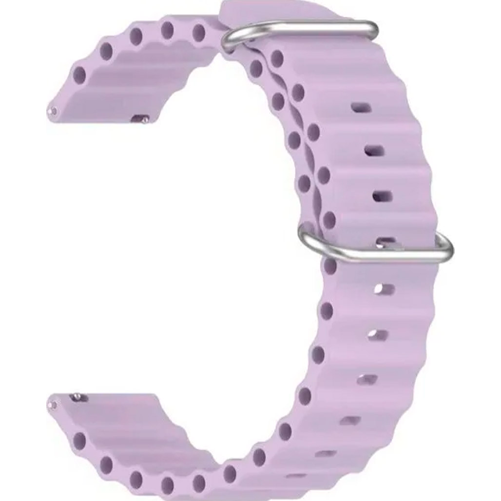 

Універсальний ремінець для смарт-годинників Ocean Band 22mm Lilac