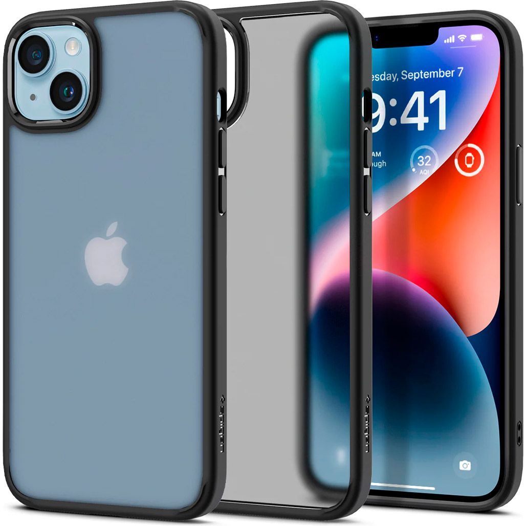 

Чохол Spigen Ultra Hybrid для Apple iPhone 14 Plus Frost Black (ACS04901)