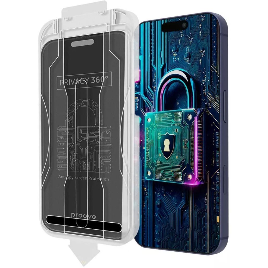Защитное стекло Proove Privacy 360 Installation Box для Apple iPhone 14 Pro Max/15 Plus/16 Plus (PG360I14PM01)
